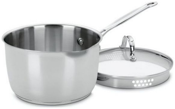  Cuisinart Chef's Classic Stainless Steel 3-Quart Cook & Pour Saucepan