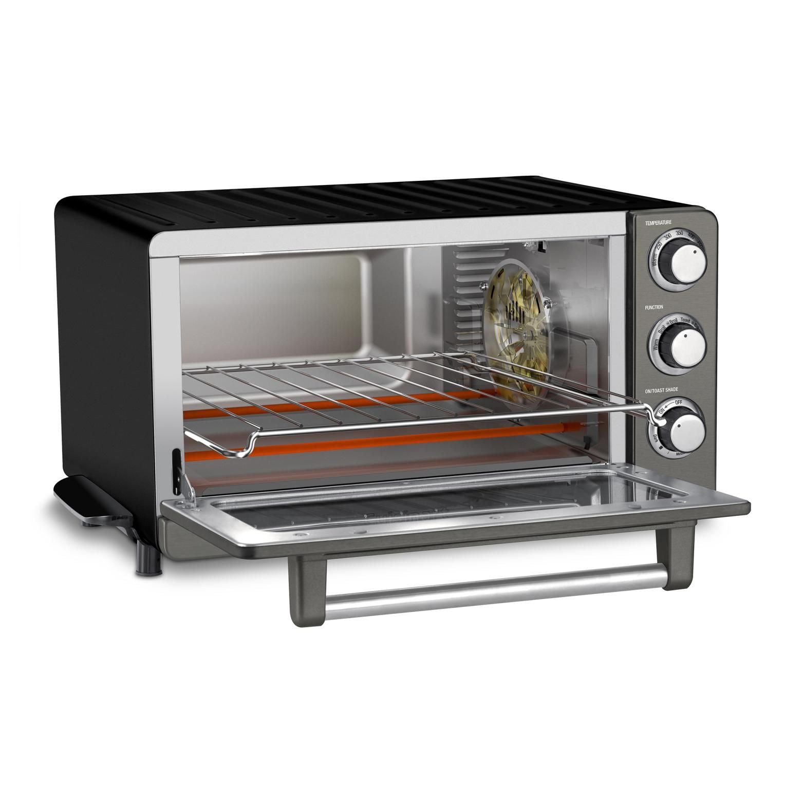  Cuisinart Stainless Convection Toaster Oven Broiler | Black Stainless Steel