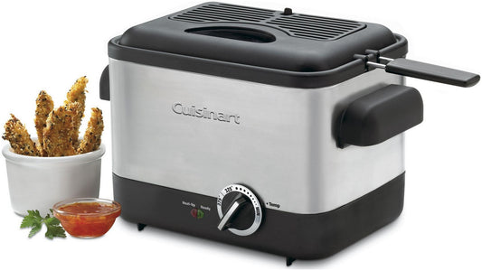  Cuisinart Compact Stainless Steel Deep Fryer | 1.1-Liter