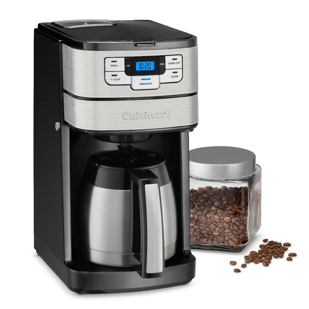  Cuisinart 10-Cup Automatic Grind & Brew Coffeemaker With Thermal Carafe | Black & Stainless Steel