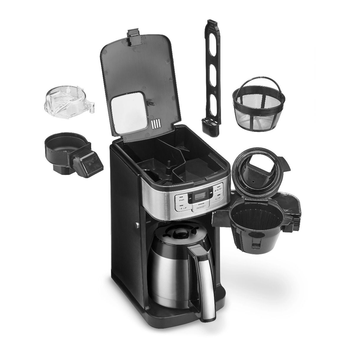  Cuisinart 10-Cup Automatic Grind & Brew Coffeemaker With Thermal Carafe | Black & Stainless Steel