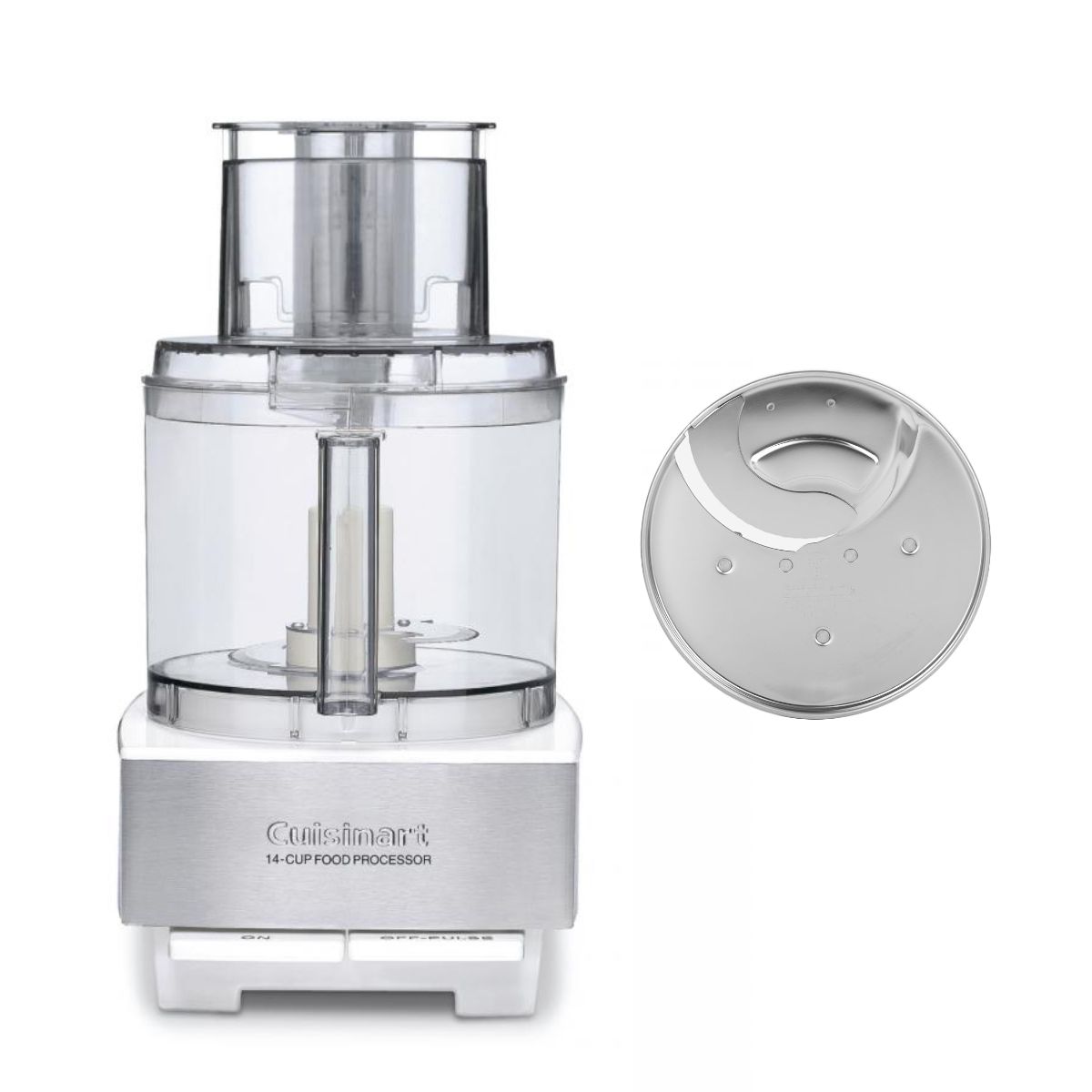  Cuisinart Custom 14-Cup Food Processor + Extra Thick Slicing Disc | White