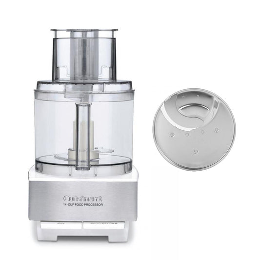  Cuisinart Custom 14-Cup Food Processor + Extra Thick Slicing Disc | White