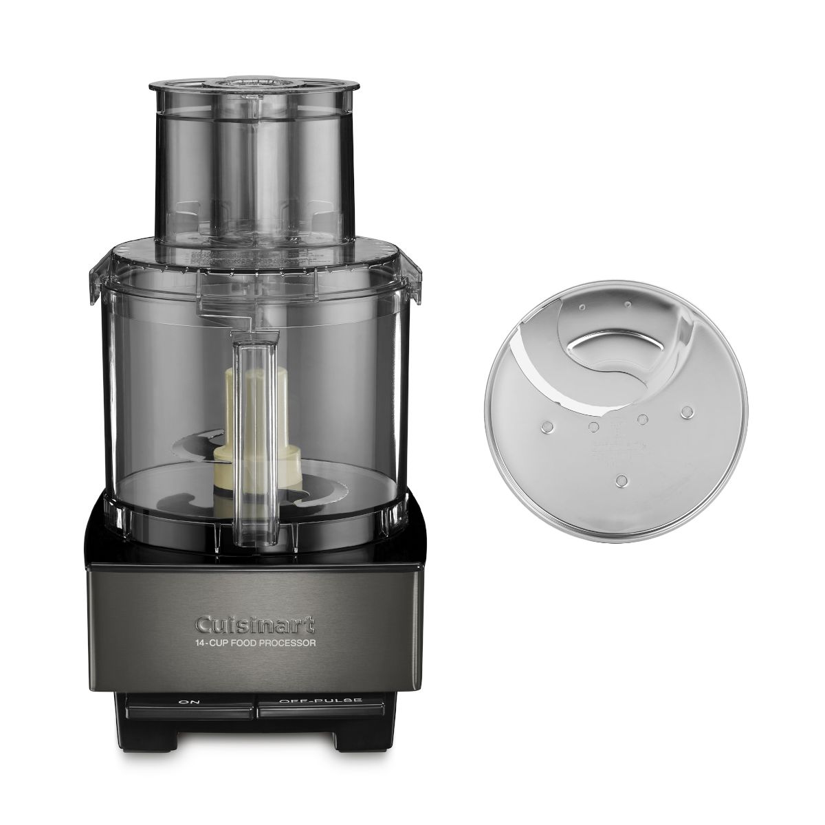  Cuisinart 14-Cup Food Processor + Extra Thick Slicing Disc | Black Stainless