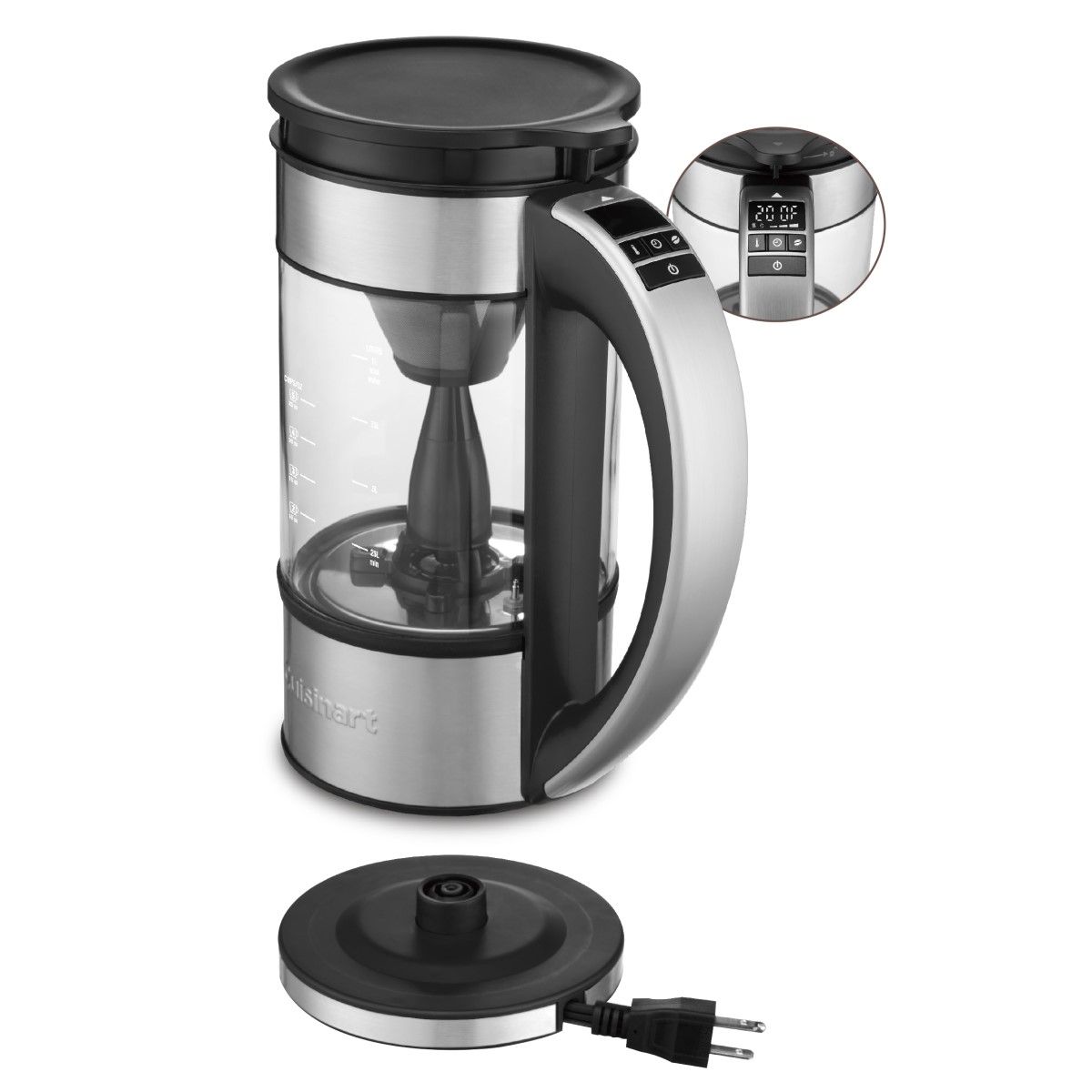  Cuisinart 5-Cup Programmable Percolator & Electric Kettle