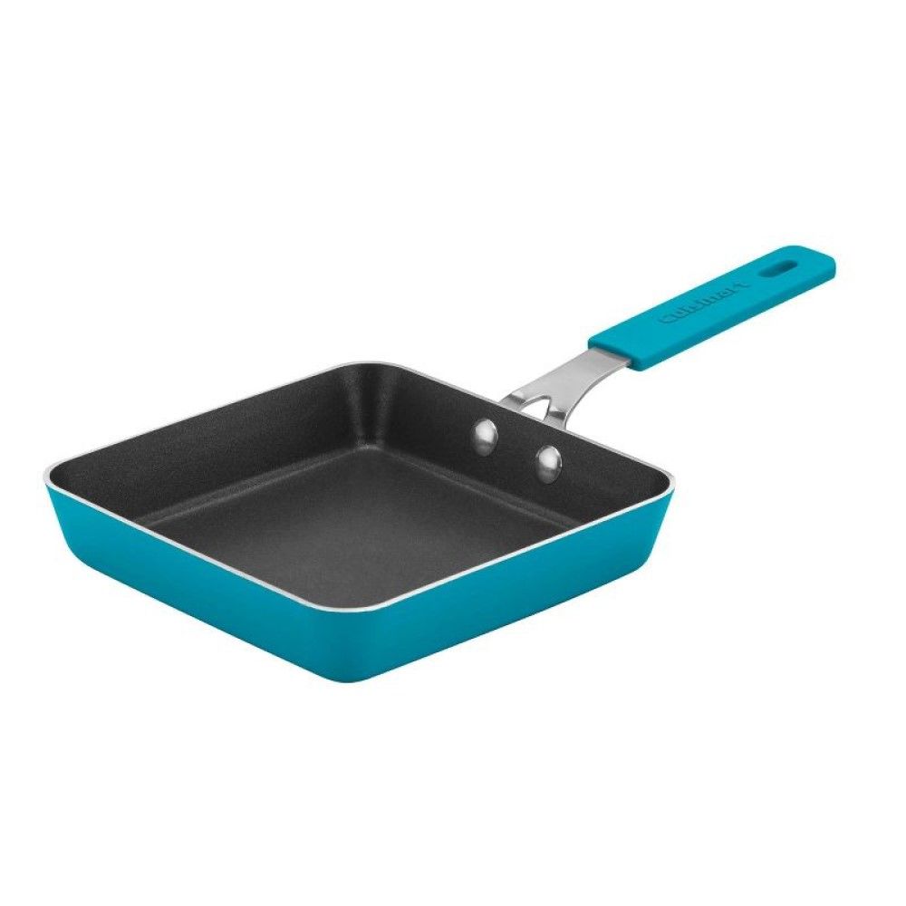  Cuisinart Mini 5.5" Nonstick Square Fry Pan | Turquoise