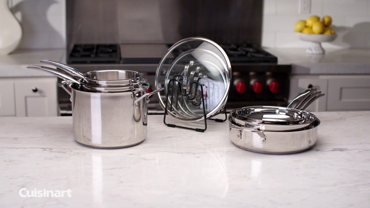  Cuisinart 11-Piece Smartnest Stainless Steel Cookware Set