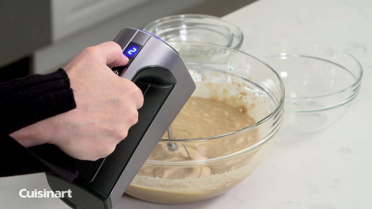  Cuisinart EvolutionX Cordless Rechargeable 5-Speed Hand Mixer | Dark Grey