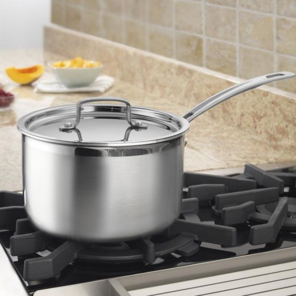  Cuisinart MultiClad Pro Triple Ply Stainless Steel 4 Qt. Saucepan