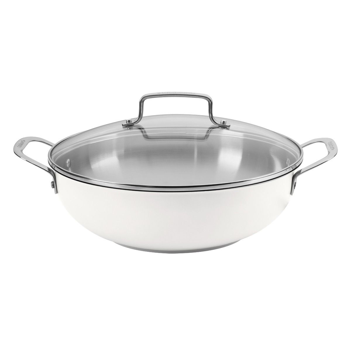  Cuisinart Matte White Stainless Steel All Purpose Pan With Cover | 12"