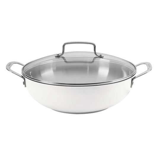  Cuisinart Matte White Stainless Steel All Purpose Pan With Cover | 12"
