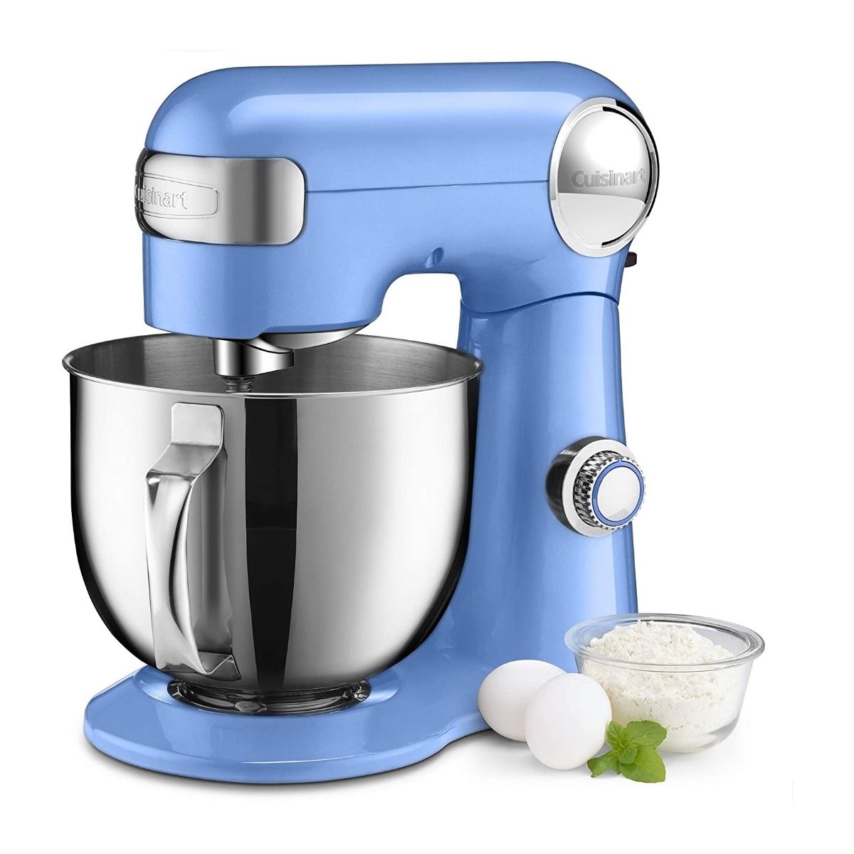  Cuisinart Precision 5.5-Quart Stand Mixer + Ice Cream Maker Attachment | Periwinkle Blue