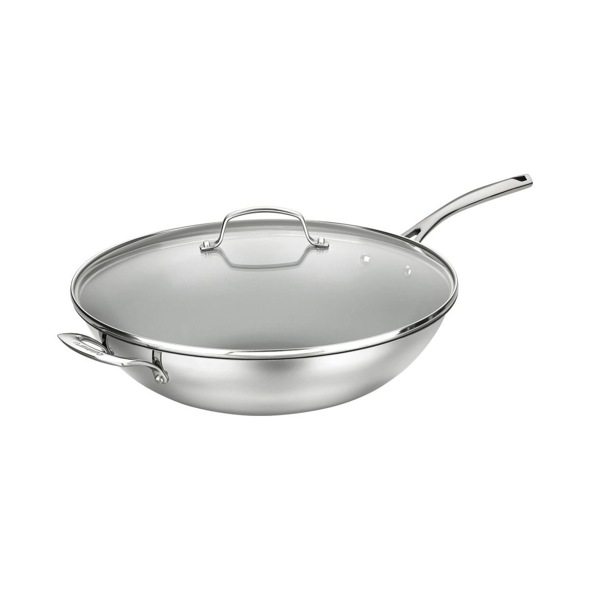  Cuisinart Forever Stainless Nonstick Stir Fry Pan With Helper Handle & Cover | 14"