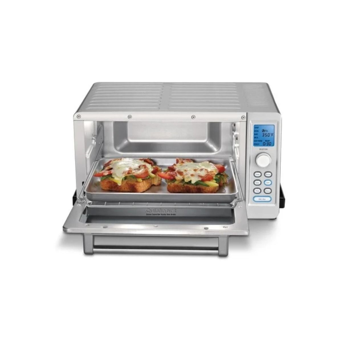 Cuisinart Deluxe Convection Toaster Oven Broiler | White & Stainless Steel