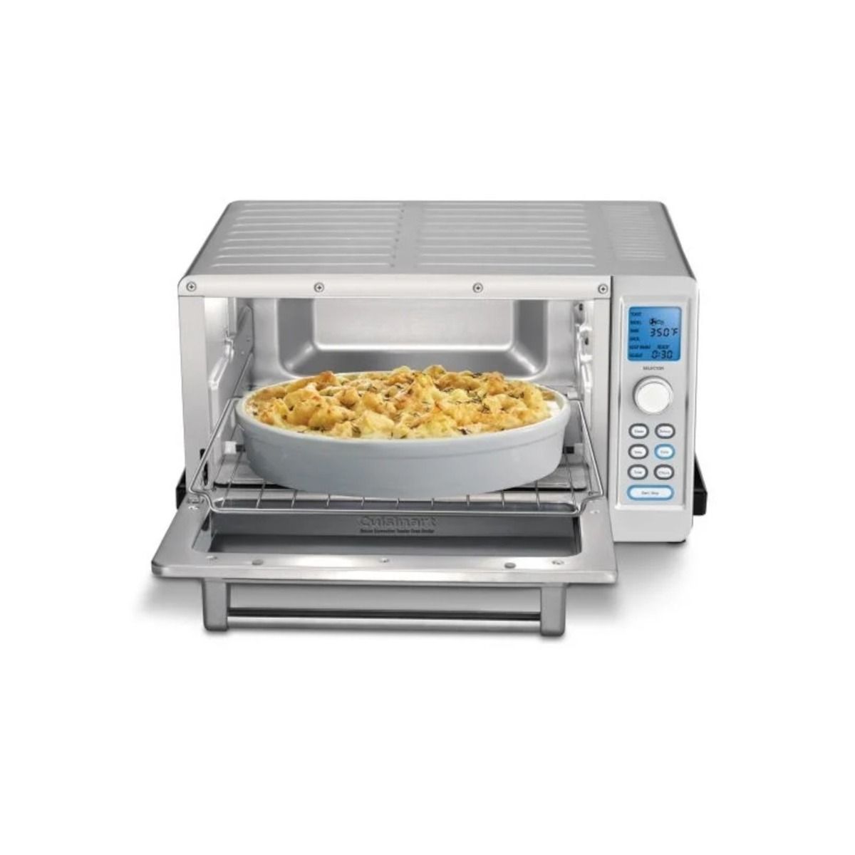  Cuisinart Deluxe Convection Toaster Oven Broiler | White & Stainless Steel