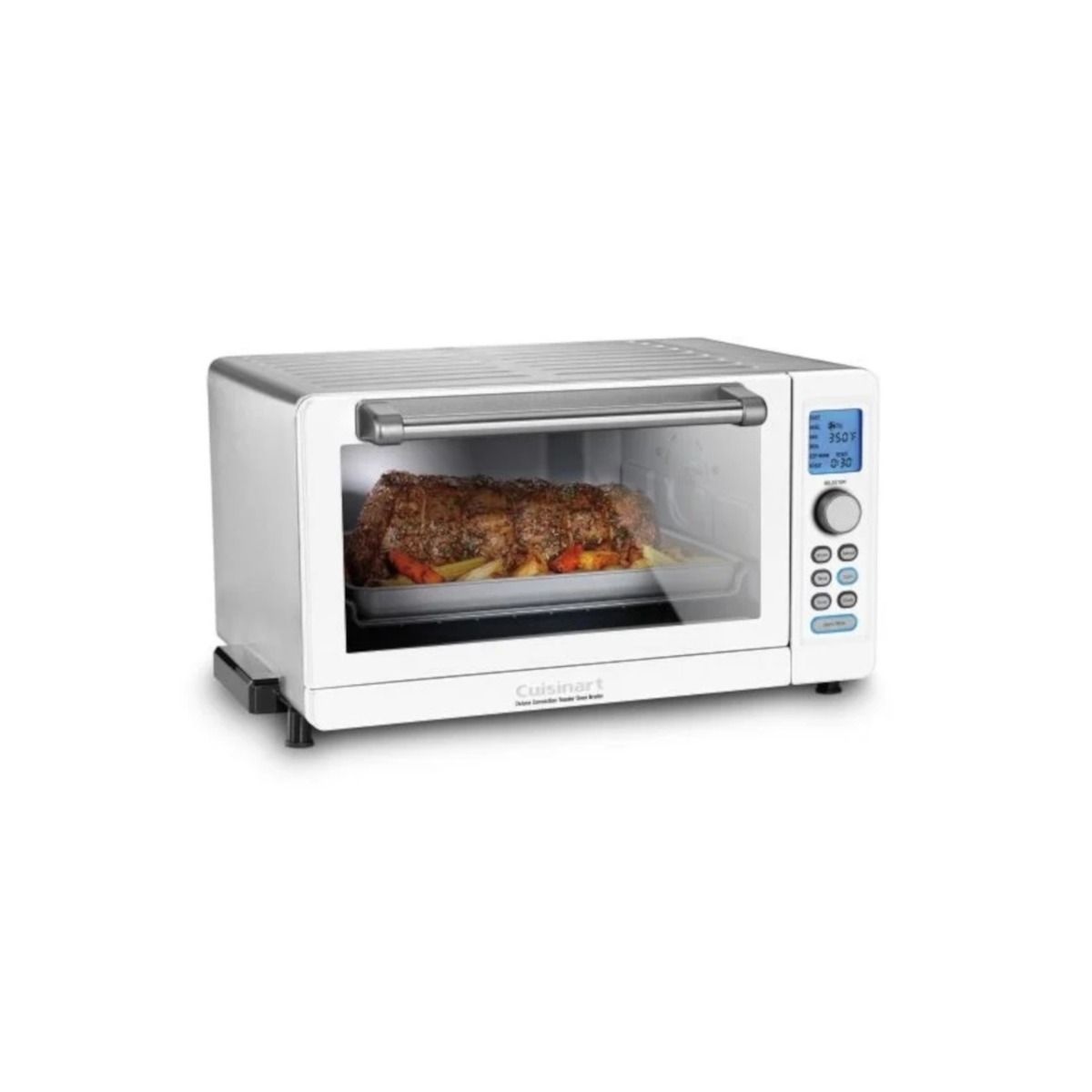  Cuisinart Deluxe Convection Toaster Oven Broiler | White & Stainless Steel