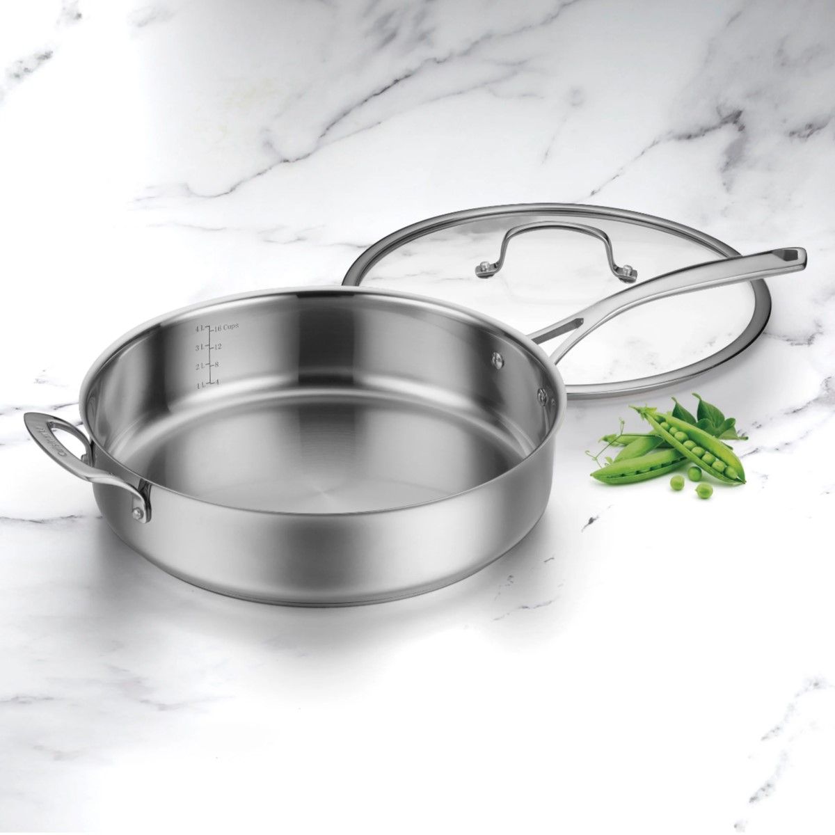  Cuisinart Forever Stainless Saute Pan With Helper Handle & Cover | 5.5 Qt.